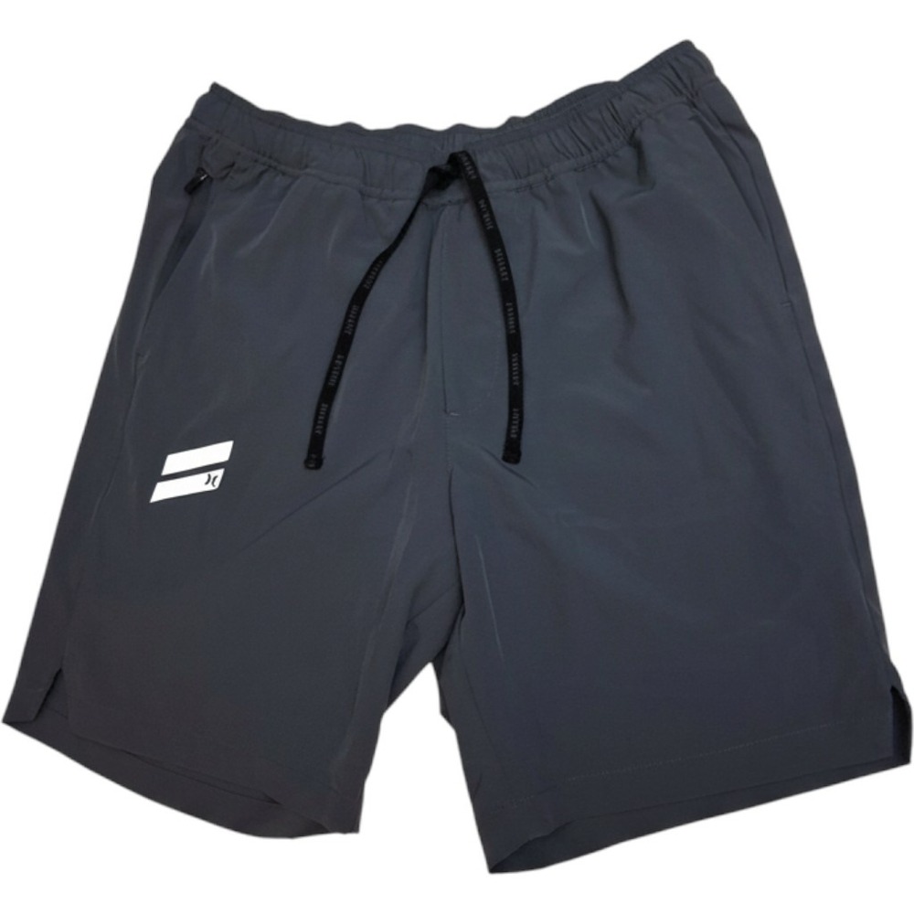 Hurley Athletic Shorts Mens Small Grey Performance Drawstring Pockets